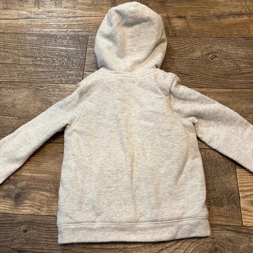 Carters Toddler‎ Boys Girls Gray Sherpa Lined Zip Up Hoodie Jacket 4T 2M068810